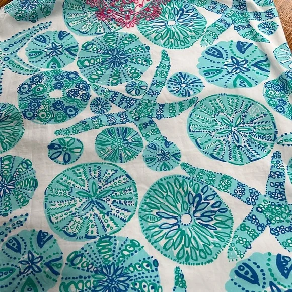 Lilly Pulitzer seashell print shift dress. Girls Size XL, 14-16.  Lined. - Picture 2 of 14